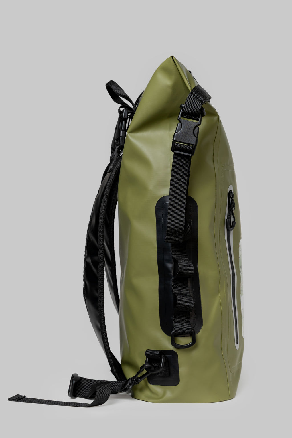 NOMAD ROLL — Olive Green Roll-Top Waterproof Backpack