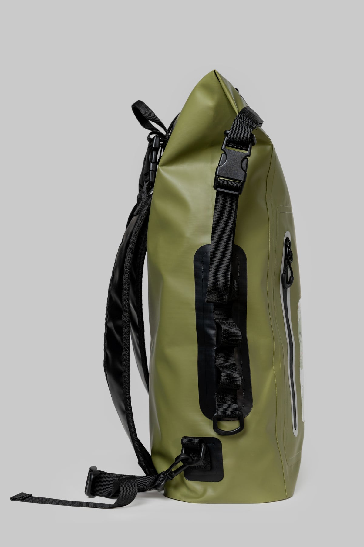 NOMAD ROLL — Olive Green Roll-Top Waterproof Backpack