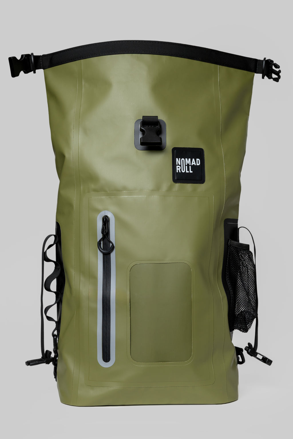 NOMAD ROLL — Olive Green Roll-Top Waterproof Backpack