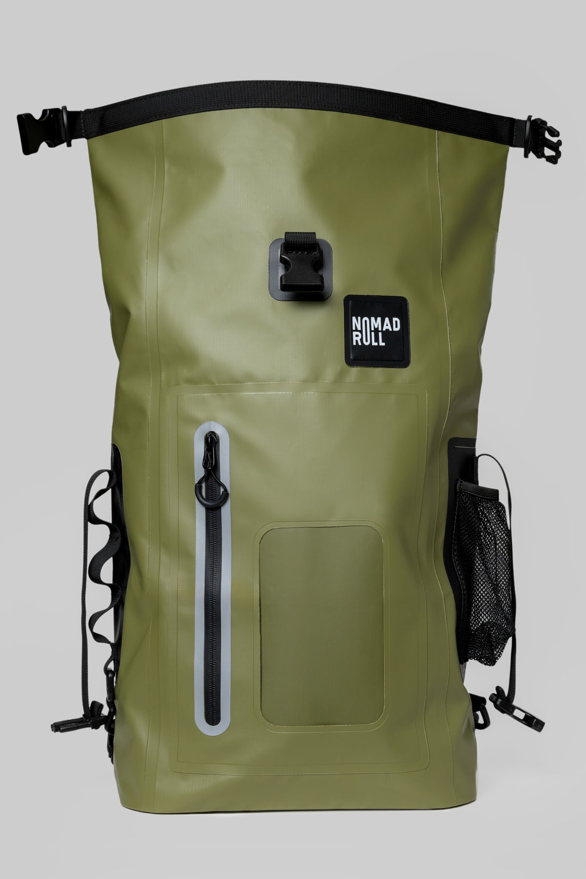NOMAD ROLL — Olive Green Roll-Top Waterproof Backpack