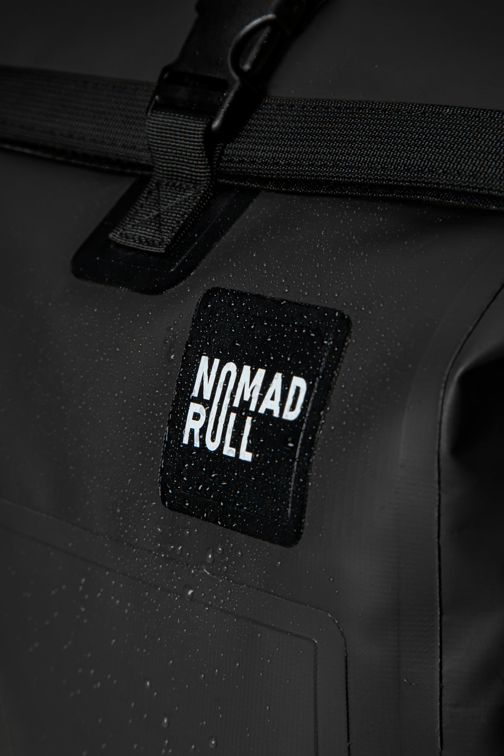 NOMAD ROLL — Black Roll-Top Waterproof Backpack