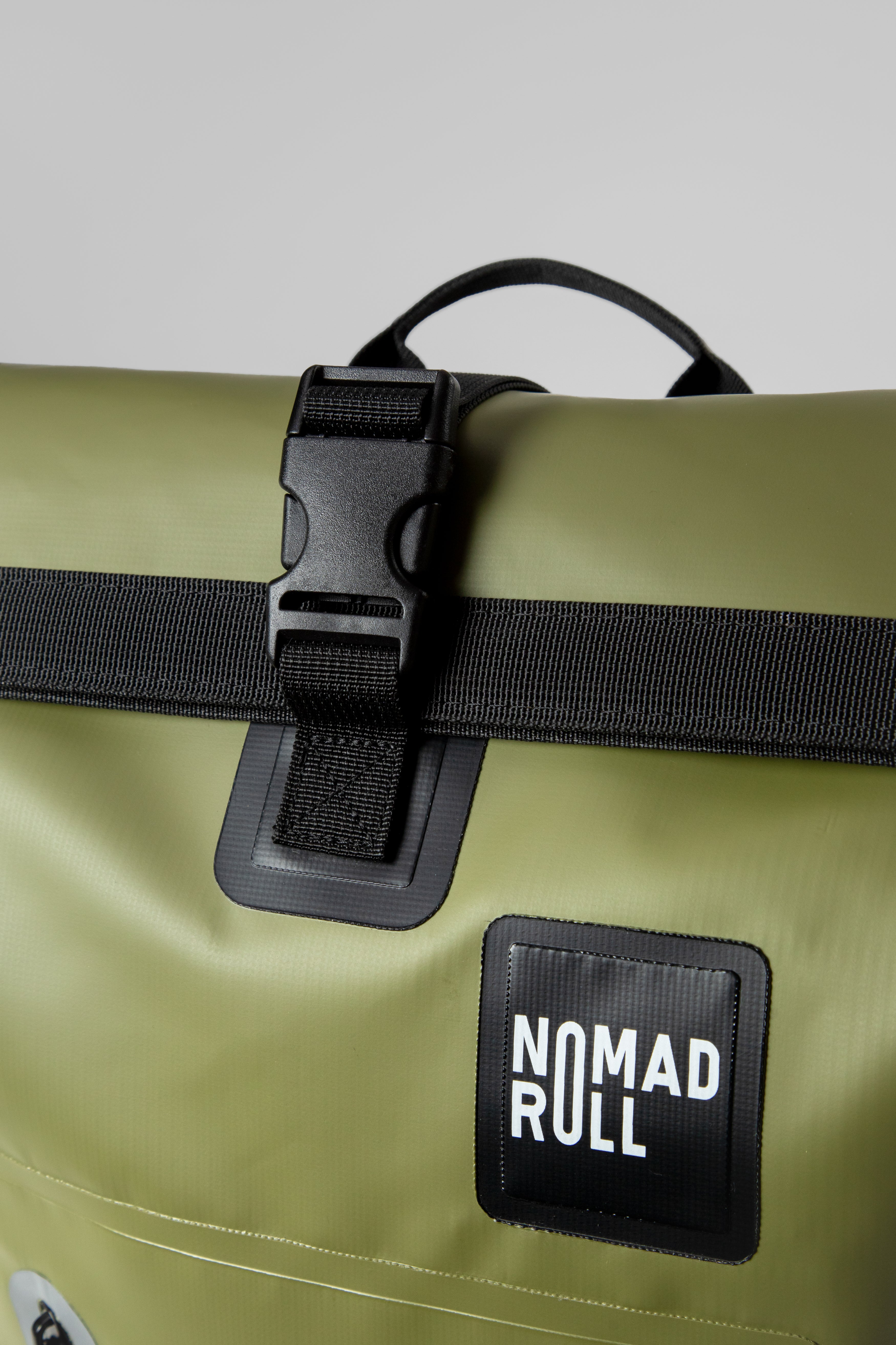 NOMAD ROLL — Olive Green Roll-Top Waterproof Backpack