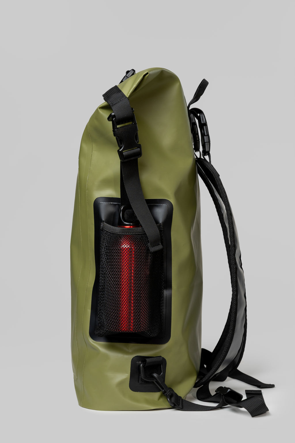 NOMAD ROLL — Olive Green Roll-Top Waterproof Backpack